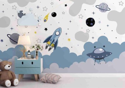 Space Rocket Clouds