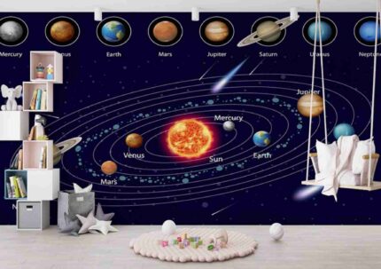 Solar System Educational Wall Mural