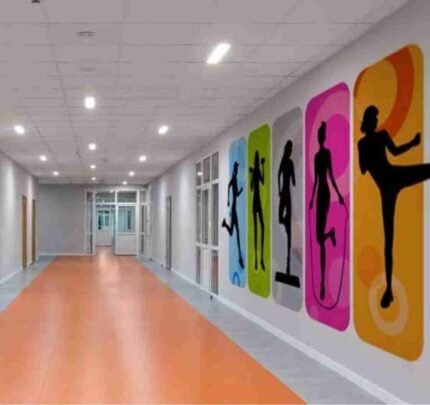 Fitness Silhouette Corridor