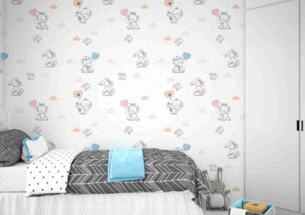 Cute Elephant Nursery Pattern