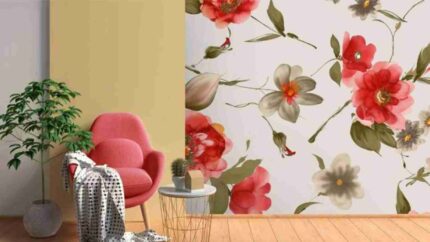 Elegant Floral Harmony Mural