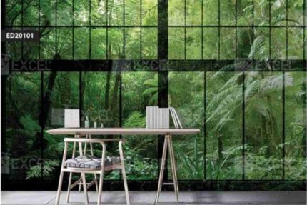 Forest Window Perspective Wall