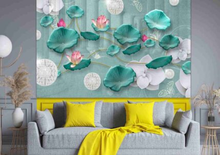 Lotus Blossom Wall Mural