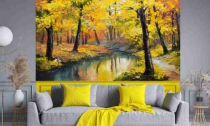 Scenic Forest River Landscape