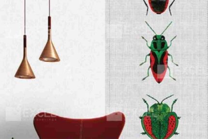 Elegant Beetle Art Panel