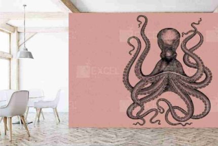 Vintage Octopus Statement Wall