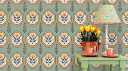 Pastel Floral Mughal Pattern